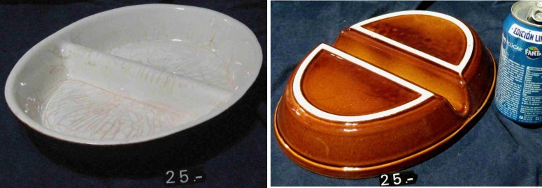 25 BANDEJA CERAMICA 2 DIVISIONES
